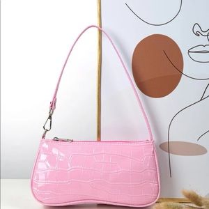pink shoulder bag